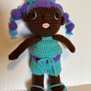10” Handmade crochet doll